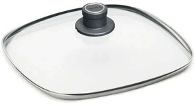 Καπάκι Μαγειρικών Σκευών S228M 28x28cm Clear-Black Woll Glass