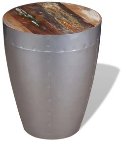 vidaXL Σκαμπό Aviator από Μασίφ Ανακυκλωμένο Ξύλο