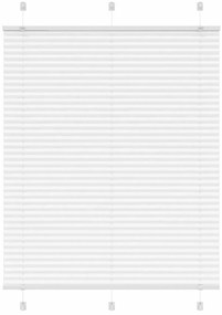 vidaXL Πλισέ περσίδα Λευκό 110x150 cm Πλάτος υφάσματος 109,4 cm