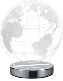 Επιτραπέζιο Φωτιστικό Globe LED υδρόγειος Trio Lighting-R52481106-Διάφανο R52481106