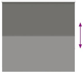 Roller Blind Blackout γκρί 155x150 cm Πλάτος υφάσματος 151,6cm - Γκρι