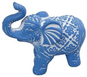 Διακοσμητικός Ελέφαντας ERT348K8 15x7x13cm Blue Espiel Κεραμικό