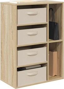 vidaXL Πλαϊνό γραφείο Sonoma Δρυς 60 x 33,5 x 84 εκ