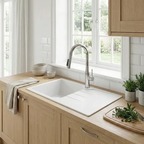 Sanitec Ultra Granite 814 (86x50) - Γρανιτένιος νεροχύτης - Graphite