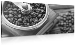 Εικόνα ενός vintage μύλου καφέ σε ασπρόμαυρο - 120x60