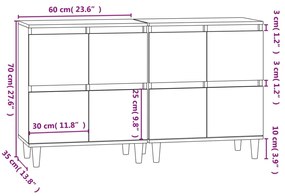 ΝΤΟΥΛΑΠΙΑ 2 ΤΕΜ. ΜΑΥΡΑ 60X35X70 ΕΚ. ΕΠΕΞΕΡΓΑΣΜΕΝΟ ΞΥΛΟ 3185752