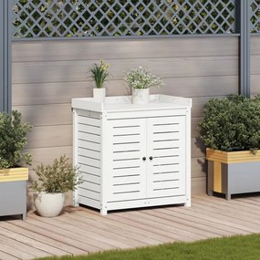 vidaXL Τραπέζι Κηπουρικής με Ράφια 82,5x50x86,5 εκ. Μασίφ Ξύλο Πεύκου