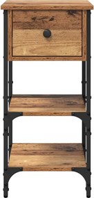 vidaXL Κομοδίνο 2 τμχ. Καφέ 33.5 x 36 x 70 εκ