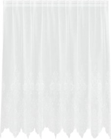 vidaXL Κουρτίνα Δαντέλας με κουρτίνες Λευκό 140 x 200 cm Πολυεστέρας