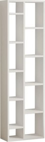 Βιβλιοθήκη Λευκό TOMI 44,4x19,6x150