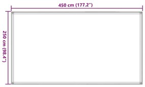 vidaXL Χαλί Σκηνής Μαύρο 250 x 450 εκ.