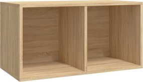 vidaXL Έπιπλο Δίσκων Βινυλίου Sonoma Δρυς 71x34x36 εκ. Επεξεργ. Ξύλο