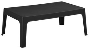 ΤΡΑΠΕΖΑΚΙ ΟΡΘΟΓΩΝΙΟ SLEEK HM6367.02 ΠΟΛΥΠΡΟΠΥΛΕΝΙΟ ΣΕ ΜΑΥΡΟ 99x59.5x39.5Υεκ.