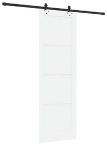vidaXL Σετ Συρόμενης Πόρτας ORKDAL Λευκό και μαύρο 78 x 232 cm