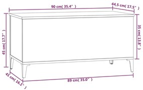 ΤΡΑΠΕΖΑΚΙ ΣΑΛΟΝΙΟΥ ΓΚΡΙ ΣΚΥΡΟΔ. 90X44,5X45 ΕΚ. ΕΠΕΞΕΡΓ. ΞΥΛΟ 819592