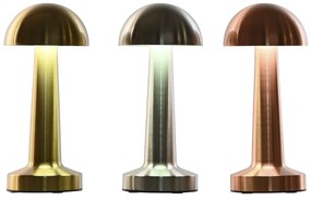 Επιτραπέζιο Φωτιστικό Home ESPRIT Χαλκός Χρυσό Ασημί Μέταλλο Σίδερο 9 x 9 x 21 cm (3 Μονάδες)