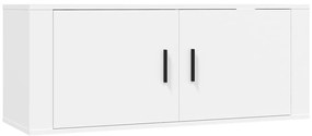 vidaXL Έπιπλο Τηλεόρασης Επιτοίχιο Λευκό 100x34,5x40 εκ.