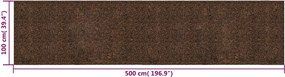 vidaXL Ρολό Φελλού Καφέ 100 x 500 cm Φελλός και Καουτσούκ