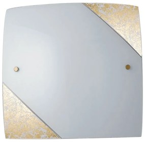 Φωτιστικό Οροφής - Πλαφονιέρα I-Paris/4040 E27 40x40x7,5cm Gold Luce Ambiente Design