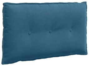 vidaXL Μαξιλάρι Πλάτης Μπλε 80 x 50 cm Υφασμάτινο Κορντουρά