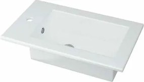 Drop Verona 55x35 Slim White Gloss - Πάγκος με Νιπτήρα &amp; Καθρεφτης