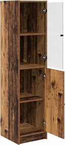vidaXL Highboard Παλιό Ξύλο 35 x 37 x 142 εκ Επεξεργασμένο ξύλο