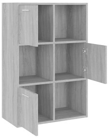 vidaXL Ντουλάπι Αποθήκευσης Γκρι Sonoma 60 x 29,5 x 90 εκ.