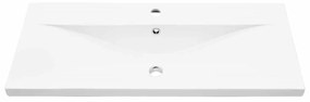 vidaXL Σετ Επίπλων Μπάνιου με πόρτα 3 pcs Μαύρη Οξυά 90 x 38.5 x 46 cm