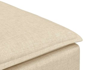 vidaXL Υποπόδιο Καναπέ-Μονάδα Κρεμ 100x100x48 εκ.