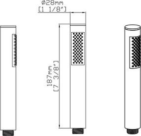 Karag Artemis EF22502 Nero - Τηλέφωνο Mπάνιου 1 ροής