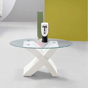 Τραπέζι Σαλονιού Tito TITO/BIANCO 110x59x45cm White Ikone Casa