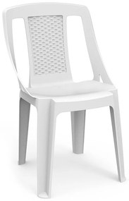 Καρέκλα Procida από πολυπροπυλένιο σε χρώμα λευκό 46x53x86εκ. - 0049414
