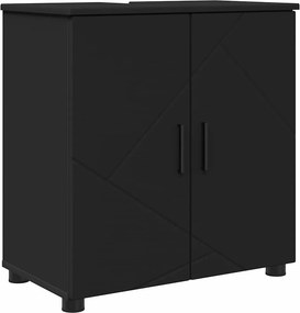 vidaXL Σετ Επίπλων Μπάνιου 5 τμχ. Μαύρο 61 x 35 x 64 εκ.