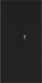 vidaXL Αρχειοθήκη Μαύρη 90 x 40 x 180 εκ. Ατσάλινη