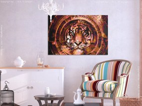 Πίνακας για να τον ζωγραφίζεις - Tiger and Ornaments 60x40