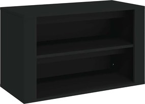 vidaXL Παπουτσοθήκη Μαύρη 75x35x45 εκ. από Επεξεργασμένο Ξύλο