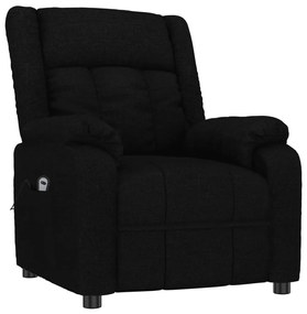 vidaXL Πολυθρόνα με Ανύψωση Μαύρη Υφασμάτινη
