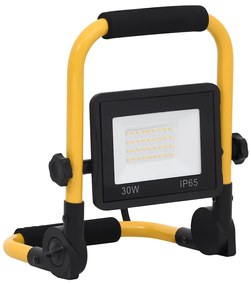 vidaXL Προβολέας LED με Λαβή Ψυχρό Λευκό 30 W