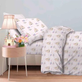Σεντόνια Παιδικά Unicorn Fly (Σετ 3τμχ) Multi Astron Μονό 170x260cm 100% Πενιέ Βαμβάκι