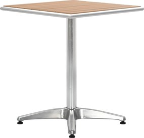 vidaXL τραπέζι Ασημί Αλουμίνιο και Πλαστικό