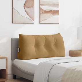 vidaXL Μαξιλάρι Πλάτης Καφέ 100 x 24 x 50 εκ Βελούδο