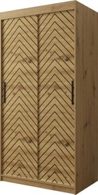 Ντουλάπα συρόμενη Jodelka-Artisan-Mauro-Μήκος: 100 εκ. - 100.00Χ62.00Χ200.00cm