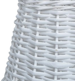 vidaXL Καπέλο Φωτιστικού Λευκό 50 x 30 εκ. από Wicker