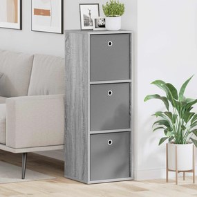 vidaXL Πλαϊνό γραφείο Γκρι Sonoma 35 x 32 x 99,5 εκ