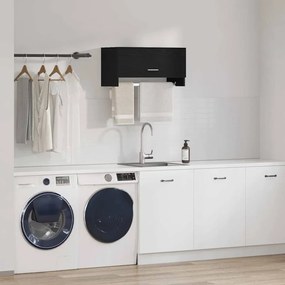 vidaXL Ντουλάπι Μαύρη Οξυά 70 x 32,5 x 35 cm Επεξεργασμένο ξύλο