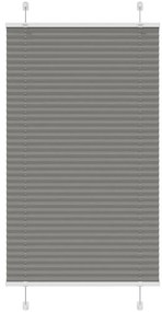 vidaXL Πλισέ περσίδα Ανθρακί 75x150 cm Πλάτος υφάσματος 74,4 cm