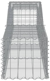 vidaXL Συρματοκιβώτια Τοξωτά 6 τεμ. 400x50x40/60 εκ. Γαλβαν. Ατσάλι