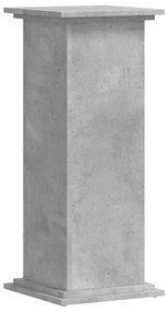 vidaXL Βάσεις Φυτών Γκρι Σκυρ. 33x33x80 εκ. Επεξεργασμένο Ξύλο