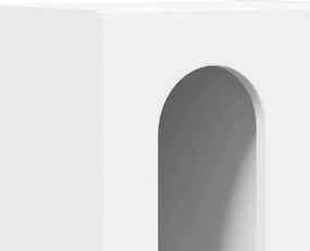 vidaXL Κομοδίνο Λευκό 40 x 35 x 50 εκ. Επεξεργασμένο ξύλο