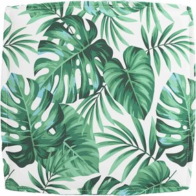 vidaXL Μαξιλάρι Φύλλο Σχέδιο Φύλλου 60 x 60 x 12 cm Ύφασμα Όξφορντ